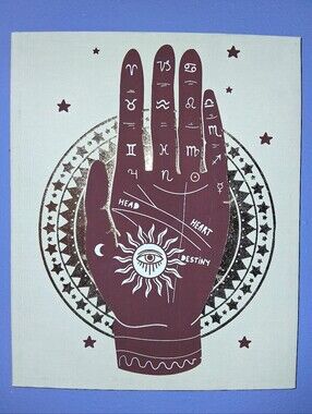 Fortuneteller's Hand Mystical Palmistry Painting On Canvas Magic Hand